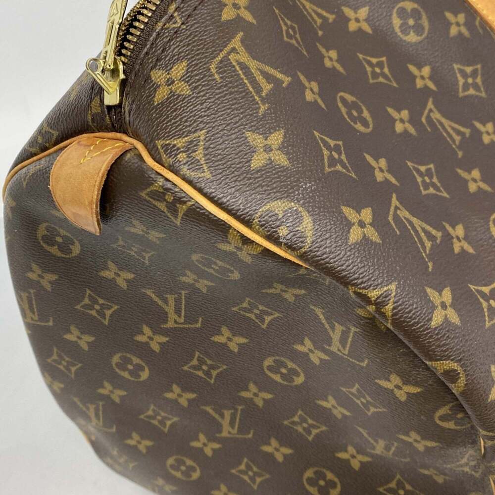 LOUIS VUITTON Authentic Brown Monogram Keepall 55 Boston Bag - Picture 7 of 11